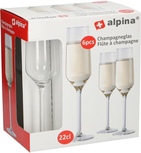 Champagneglas - 22 cl - 12 stuks | bol.com