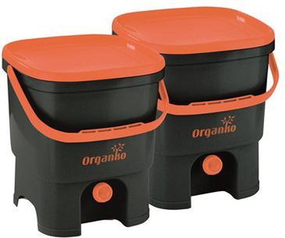 Goedkoopste Bokashi Organico S2 Eco Afvalb Brain Inc Zwart-Oranje