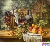 Diamond Painting "JobaStores®" Fruit & Wijn - volledig - 30x40cm