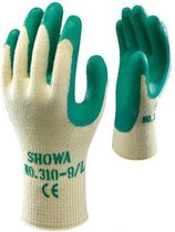 Showa Grip 310 handschoen, groene palm maat L