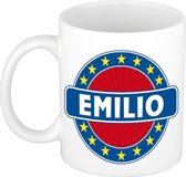 Emilio naam koffie mok / beker 300 ml  - namen mokken