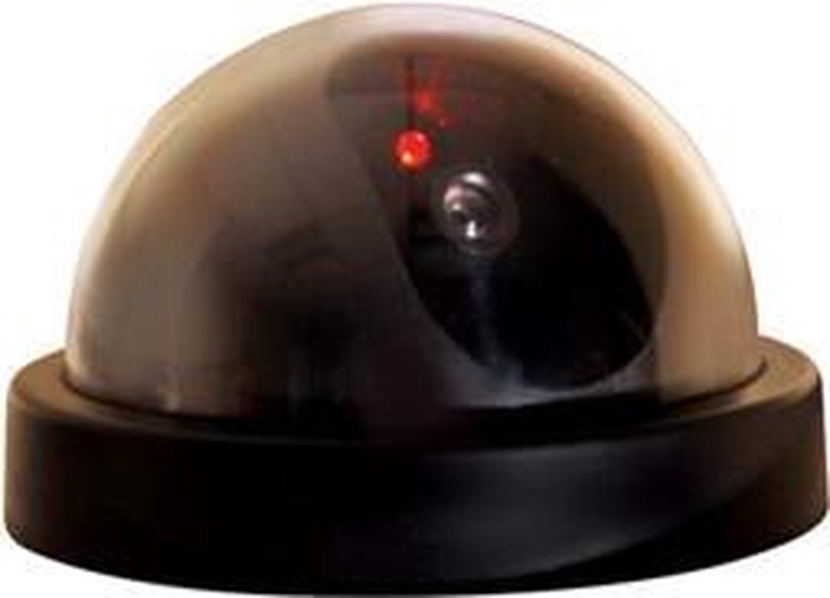 Dummy beveiligingscamera met LED - Zwart