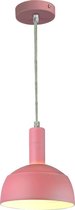 Plastic Pendant Lamp Holder E27 With Slide Aluminum Shade Pink VT-7100