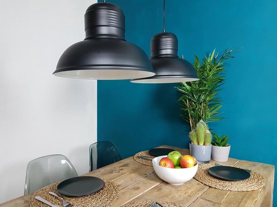 Dubbele Industriële Hanglamp Set - Landelijk Eetkamer Eettafel Lamp - Hang  Lamp -... | bol.com