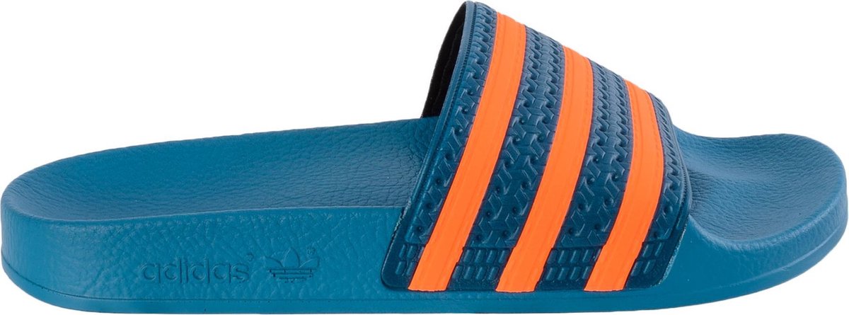 adidas Adilette Slippers Mannen Maat 46 Donkerblauw Oranje bol