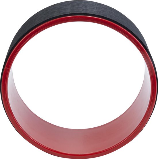 Pure2Improve - Yogawiel - Yoga wheel - Yoga roller - diameter 32.5 cm - Zwart en rood van Pure2Improve — afbeelding 3