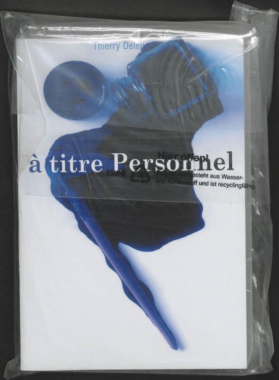 Cover van het boek 'A titre personnel' van T. Deleu