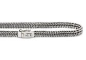 SILK Jewellery - Zilveren Collier / Ketting - Classic Chevron - 236.45 - Maat 45