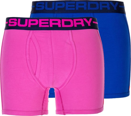 Superdry Sport Boxers Sportonderbroek casual - Maat XL - Mannen blauw/roze | bol.com