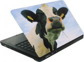 Tom Laptop Sticker Koe Zwart/wit