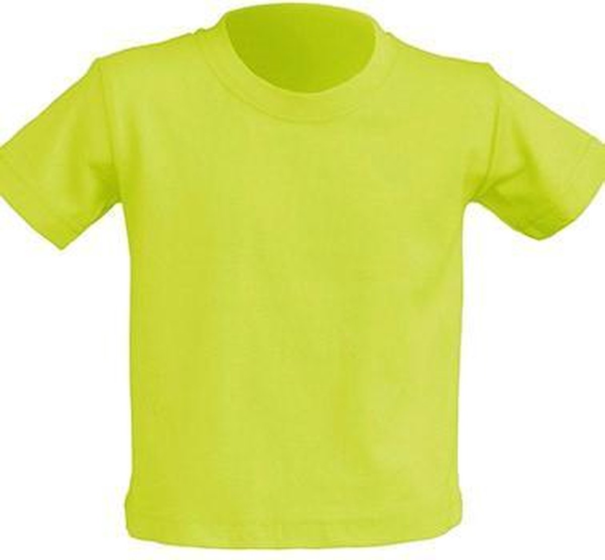 JHK Baby t-shirtjes in pistachio maat 1 jaar - set van 5 stuks