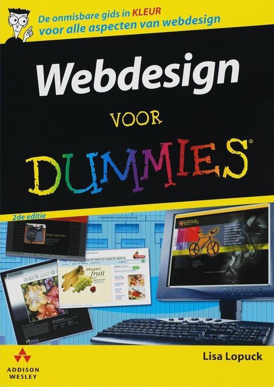 Cover van het boek 'Webdesign voor Dummies' van Lisa Lopuck
