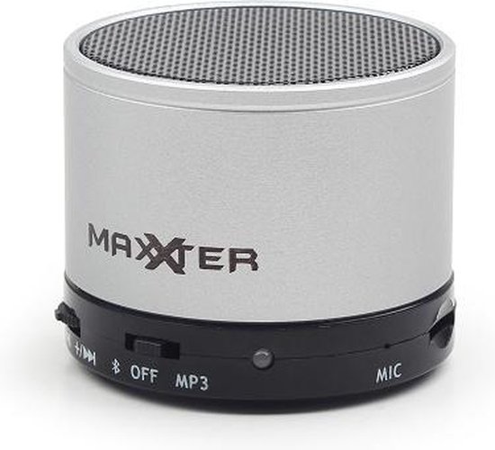 Maxxter Portable Bluetooth Speaker / Metallic Grijs | bol.com