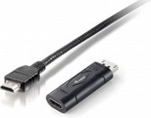 Equip 133438 tussenstuk voor kabels DisplayPort HDMI Zwart