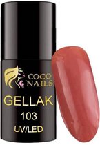 Coconails Gellak Bruin/Koraal 5 ml (nr. 103)