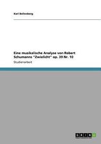 Eine musikalische Analyse von Robert Schumanns Zwielicht op. 39 Nr. 10