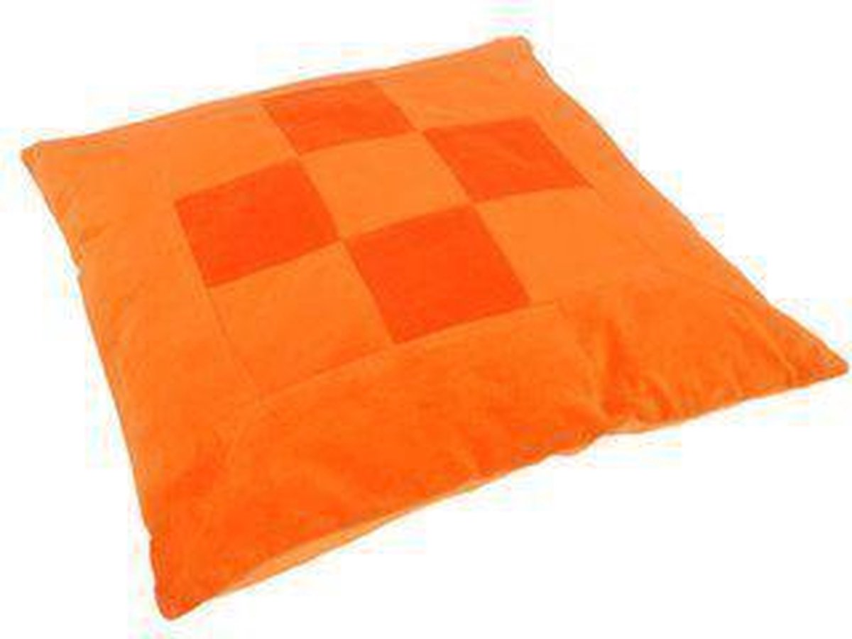 Goedkoopste Jollein - Leefkussen 50x50cm - Oranje velours