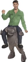 Boland Verkleedpak Funny Elephant Unisex Grijs One Size