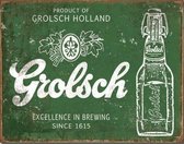 Grolsch reclamebord en wandbord 400 jaar