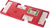 NBB-Bridge-kaartspel-Bridgeboards-rood-set van 12 boards-met stickervel