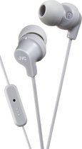 JVC HA-FR15-H-E - In-ear hoofdtelefoon met afstandsbediening en microfoon - Licht Grijs