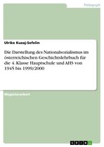 Die Darstellung des Nationalsozialismus im österreichischen Geschichtslehrbuch für die 4. Klasse Hauptschule und AHS von 1945 bis 1999/2000