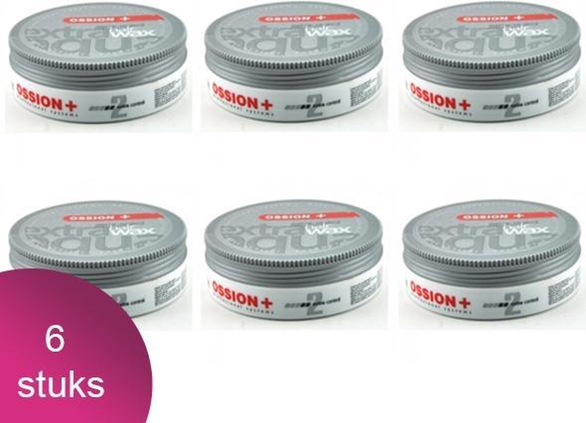 Ossion hair Wax Extra Aqua 6 Verpakking