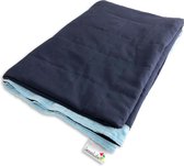 SensoLife Verzwaringsdeken ELEGANT - 7 kg - 135x200cm - Donker Blauw - Weighted blanket