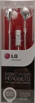 LG - LE-1400 In Ear Stereo Headset 3.5mm - Wit