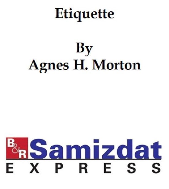 Etiquette (1919) - cover