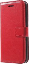 Shop4 - Geschikt voor iPhone X Hoesje - Wallet Case Cabello Rood