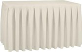 Combiskirting Boxpleat 250% - 122x76cm - Ecru