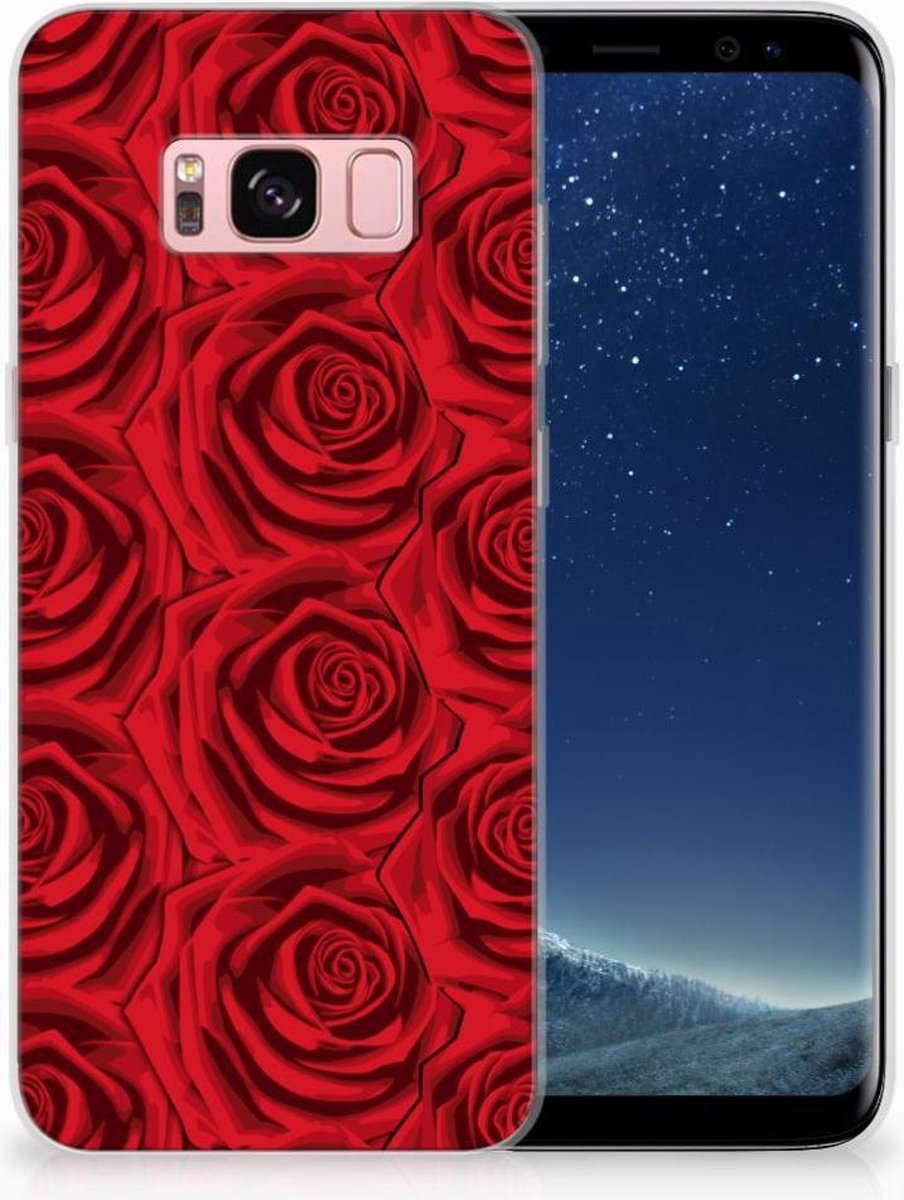 Samsung Galaxy S8 TPU Case Red Roses