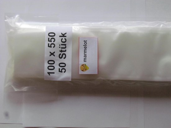 Marmelot Vacuumzakken   10x55 cm 50 stuk met Microstructuur voor alle Merken Vacuum Sealers