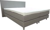 Slaaploods.nl Anda - Sommier avec matelas - 140x220 cm - tissu - Gris