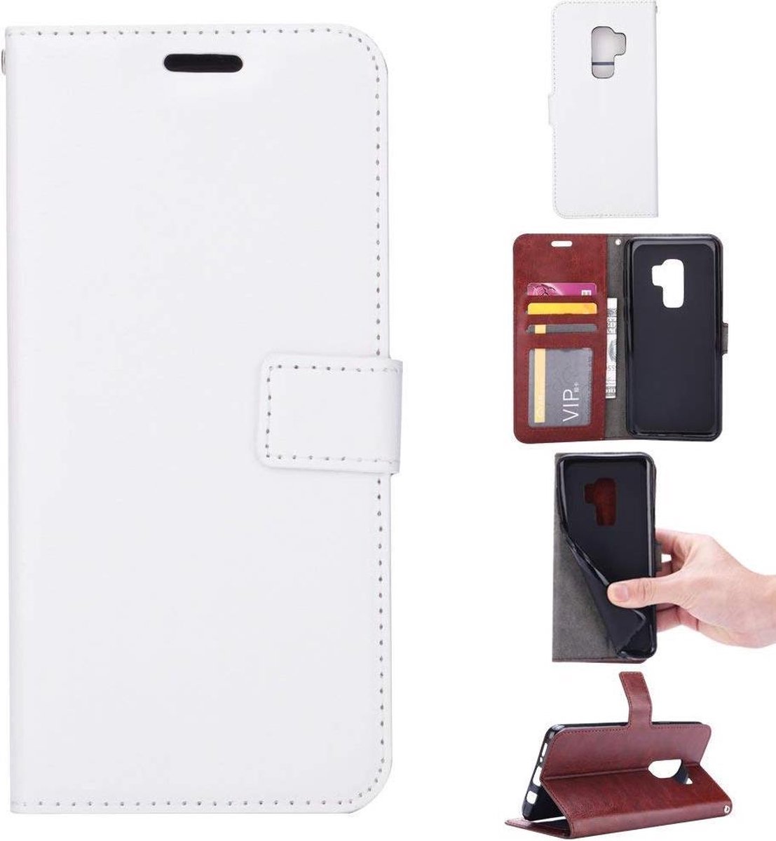 Samsung Galaxy S9 Portemonnee hoesje wit