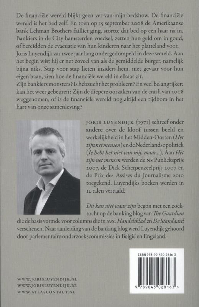 Dit kan niet waar zijn - back cover