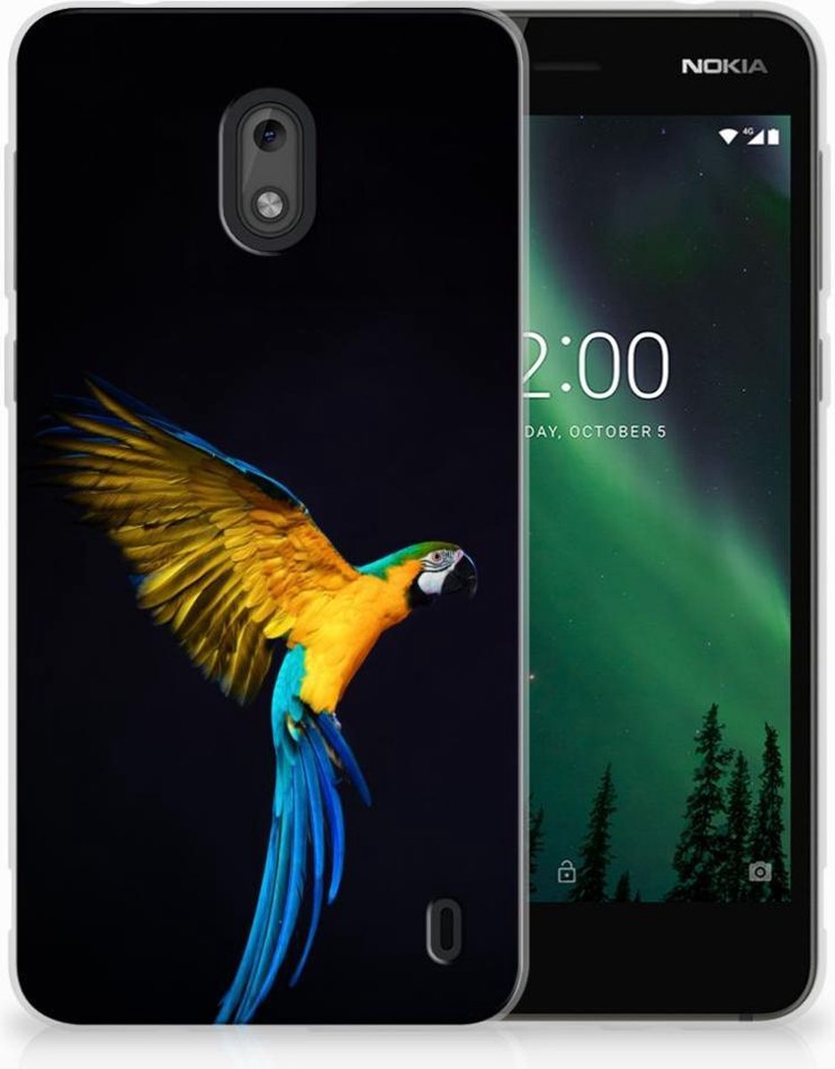 Nokia 2 TPU Hoesje Papegaai