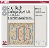 J.C. Bach: Sinfonias, Op. 6, 9, 18; Overture "La calamità"