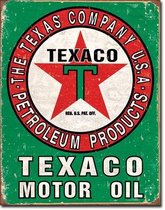 Texaco Motor Oil Wandbord - Metaal - 30 x 40cm