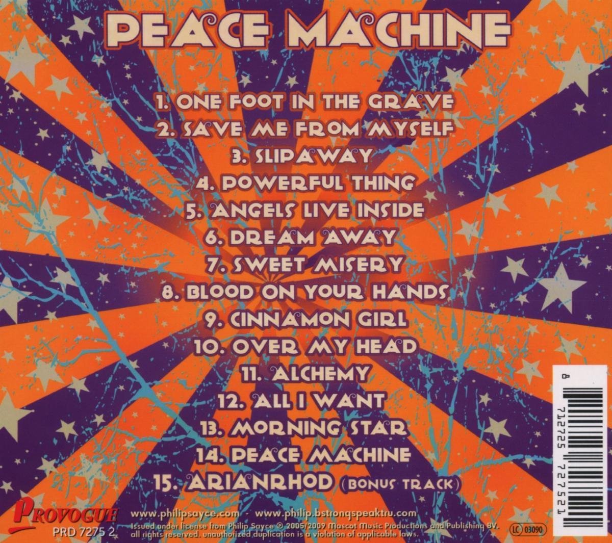 Peace Machine, Philip Sayce CD (album) Muziek