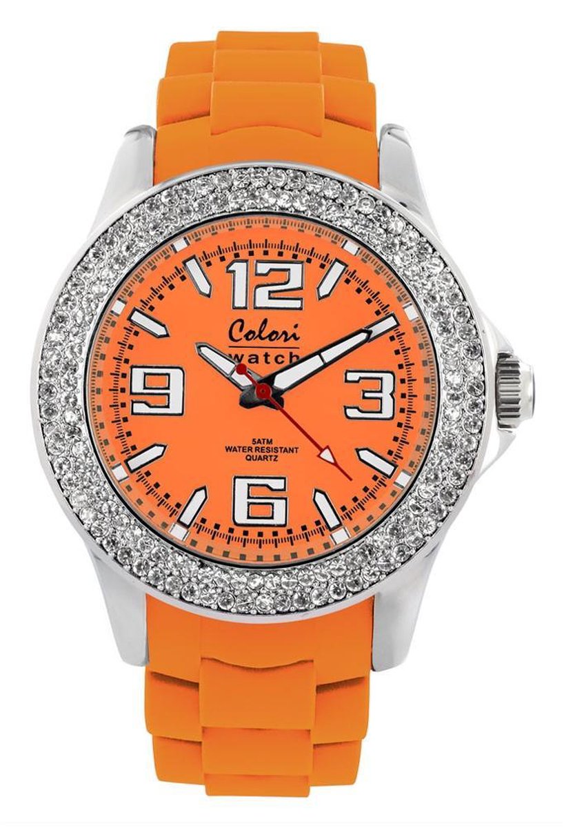 Colori 5-COL122 - Horloge - Oranje - Ø 40 mm