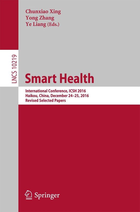 Springer Nature Proceedings Computer Science - Smart Health - cover