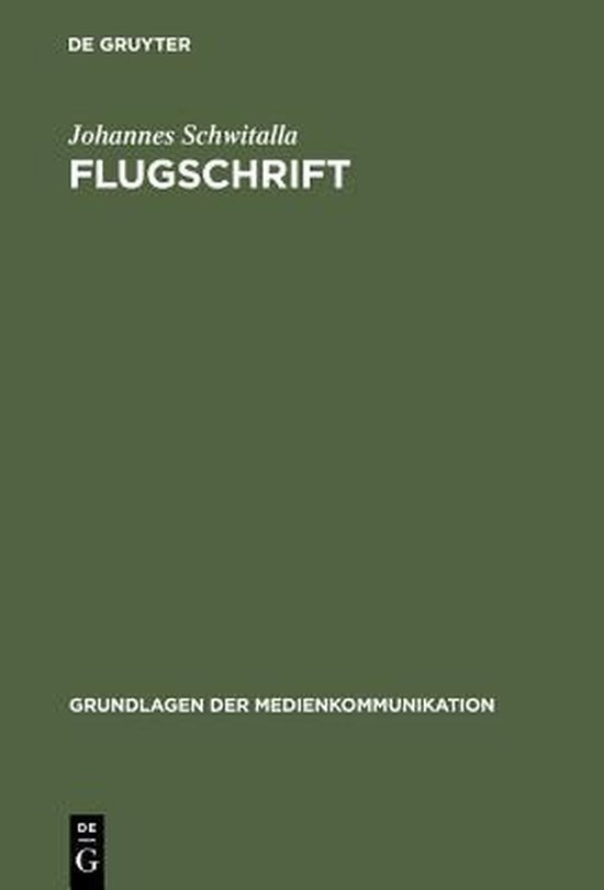 Grundlagen Der Medienkommunikation- Flugschrift - cover