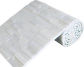 Mozaiek Brickstone rol white 34,0x150,0 cm -  Wit Prijs per 1 rol.
