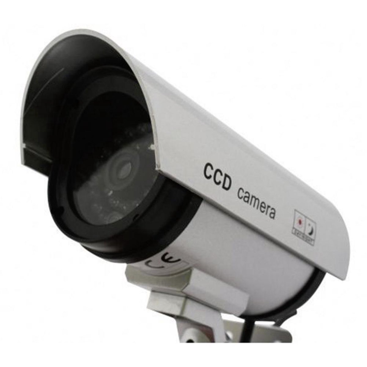 Fausse Caméra de Vidéosurveillance Caméra Dôme Factice avec Lumière LED pour extérieur/intérieur 
