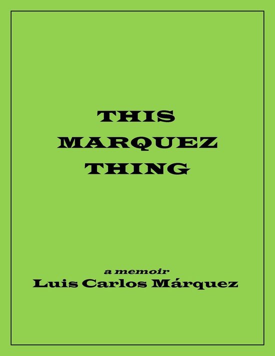 This Marquez Thing - cover