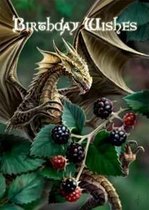 Anne Stokes Verjaardagkaart Blackberry Dragon