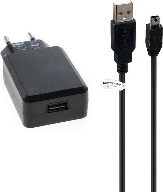 Inheems Vakman micro 3A. oplader met USB kabel 5 Mtr. Garmin Edge 800, Edge 810, Edge 810, Edge  Touring... | bol.com