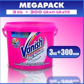 3.3KG - MEGAPACK - Vanish Oxi Action Vlekken-verwijderaar - 3KG + 300Gram Voordeelverpakking